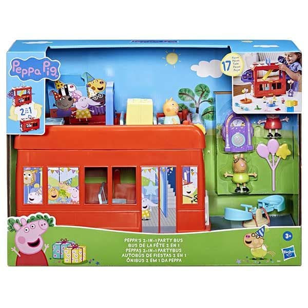 PEPPAS PEPPAS 2 IN 1 PARTY BUS