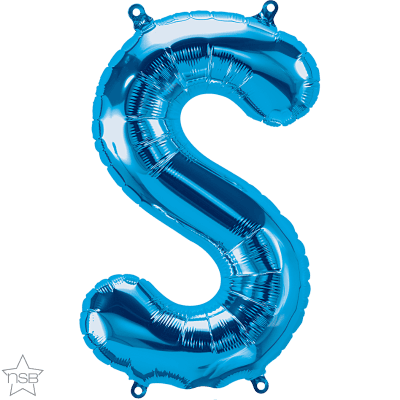 16 IN FOIL BLUE LETTER S AIR FILLED 1CTP
