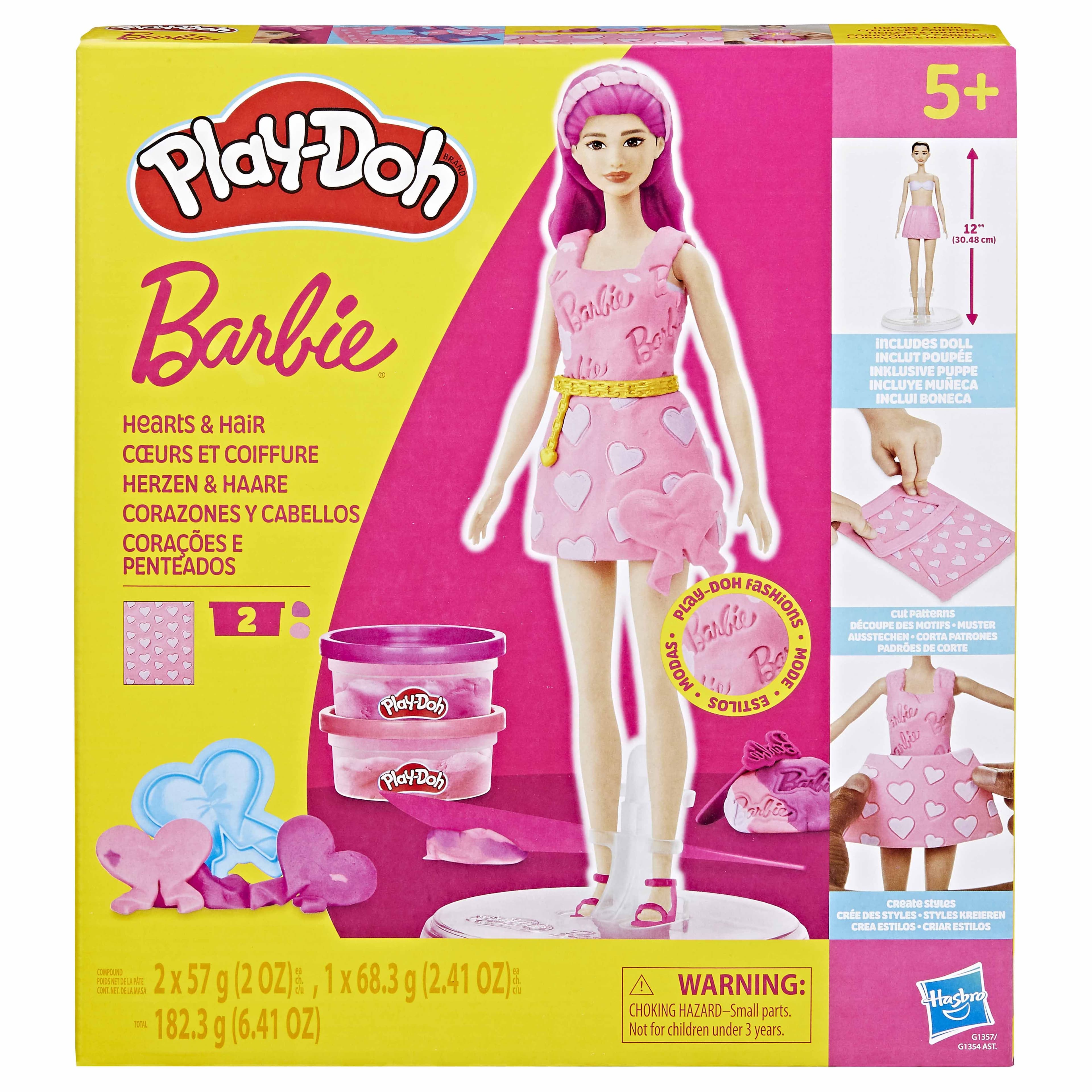 PLAY DOH BARBIE HEARTS AND HAIR PINK
