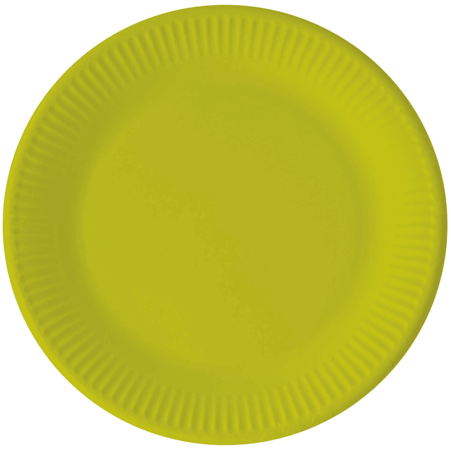 SOLID LIME GREEN PAPER PLATES LARGE 23CM 8CT