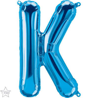 16 IN FOIL BLUE LETTER K AIR FILLED 1CTP