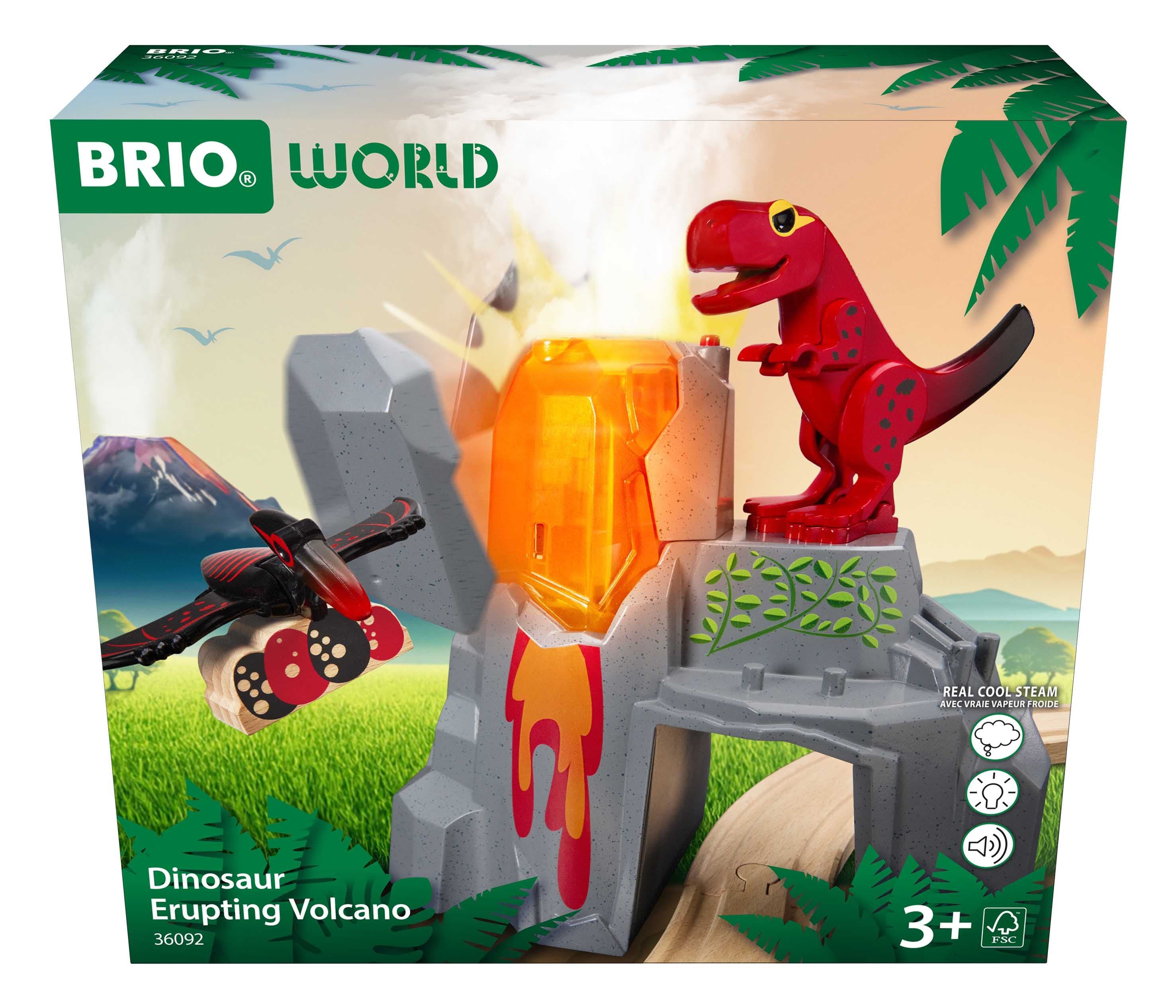 BRIO DINOSAUR ERUPTING VOLCANO
