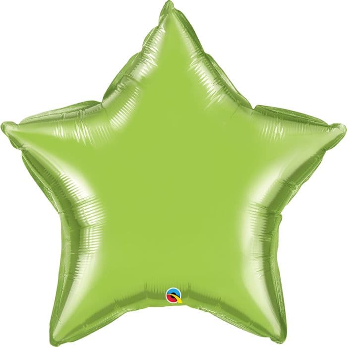 36 INCH FOIL LIME GREEN PLAIN