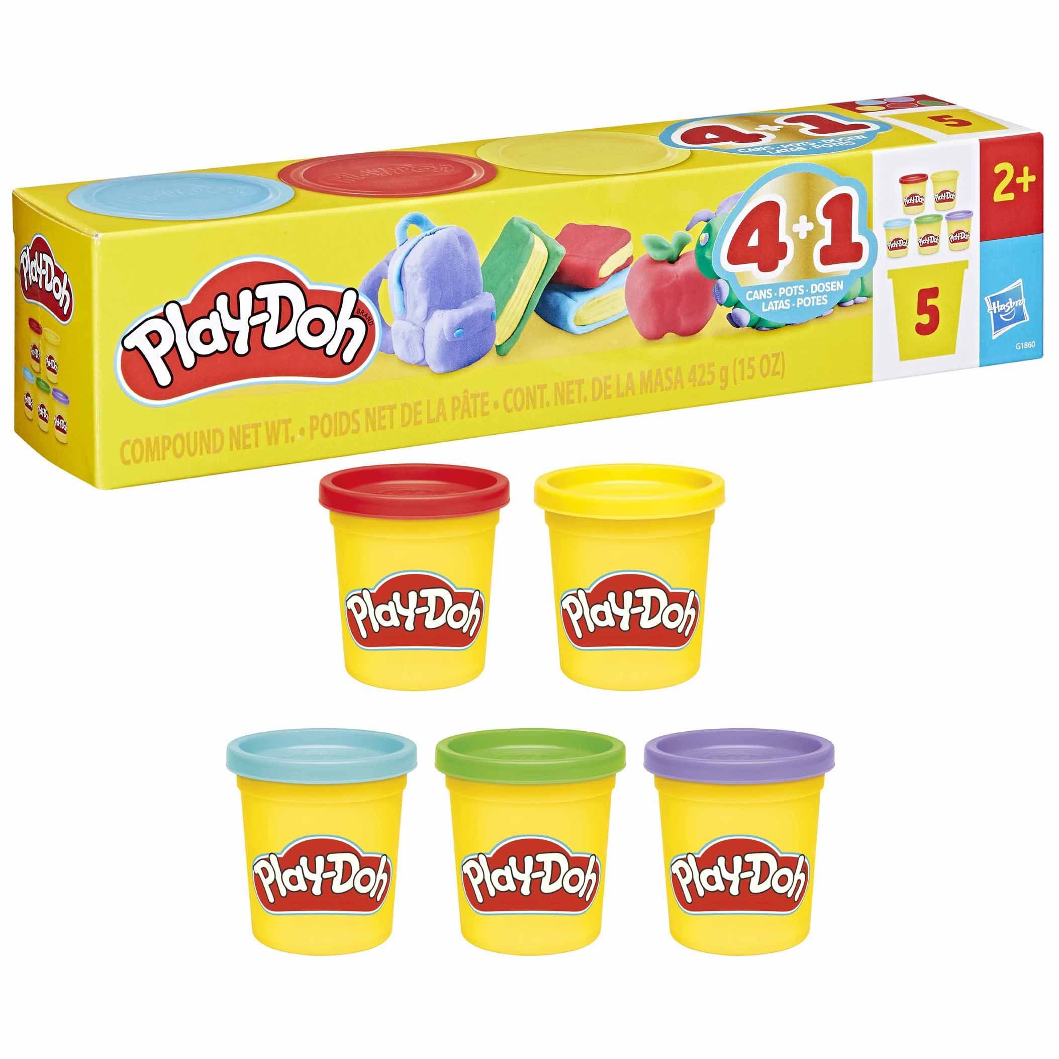 PLAY DOH BACK TO SCHOOL 5 PACK 3OZ CAN