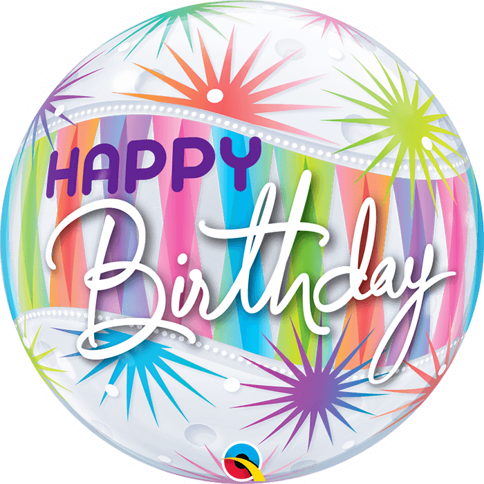 22 INCH SINGLE BUBBLE BDAY SORBET STARBLAST 1CTP