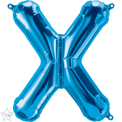 16 IN FOIL BLUE LETTER X AIR FILLED 1CTP