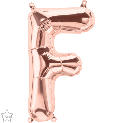 34 INCH FOIL ROSE GOLD LETTERS 1CTP