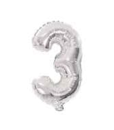 37 INCH AIR-HELIUM SILVER FOIL BALLOON 3 1CTP