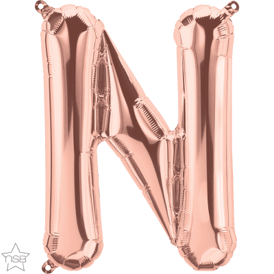 16 IN FOIL ROSE GOLD LETTERS AIR FILLED 1CTP