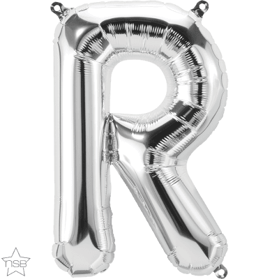 16 IN FOIL SILVER LETTER R AIR FILLED 1CTP
