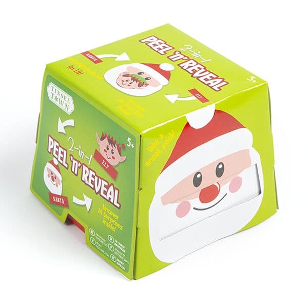 CHRISTMAS 2-IN-1 PEEL AND REVEAL - 3 ASST