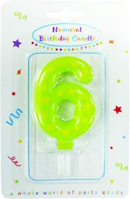 CANDLES BIRTHDAY NUMBER 6 1CTP