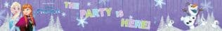 FROZEN SNOWFLAKES THE PARTY IS HERE FOIL BANER 1CT