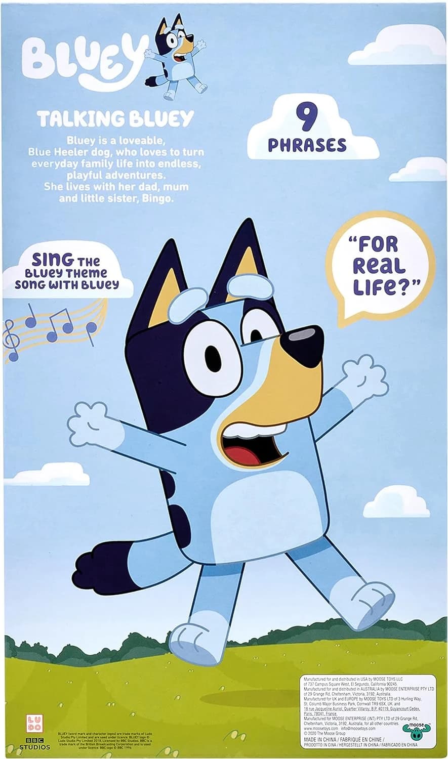 BLUEY PLUSH WITH SOUND