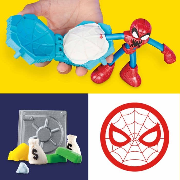 PLAY DOH SPIDER MAN LAUNCH AND SLICE BATTLE