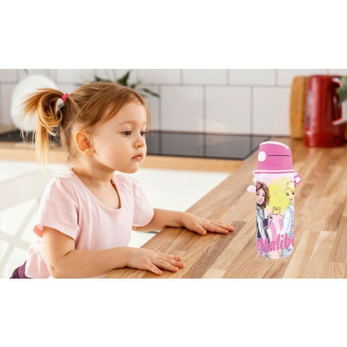 BARBIE ALUMINIUM CANTEEN WITH STRAP 600ML