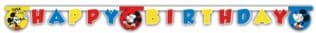 MICKEY SUPER COOL HAPPY BIRTHDAY DIE CUT BANER 1CT