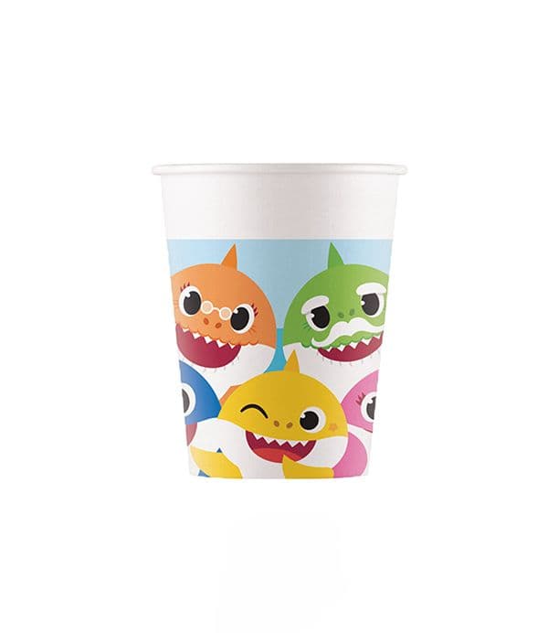 BABY SHARK PAPER CUPS 200ML 8CT