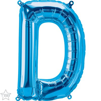 16 IN FOIL BLUE LETTER D AIR FILLED 1CTP