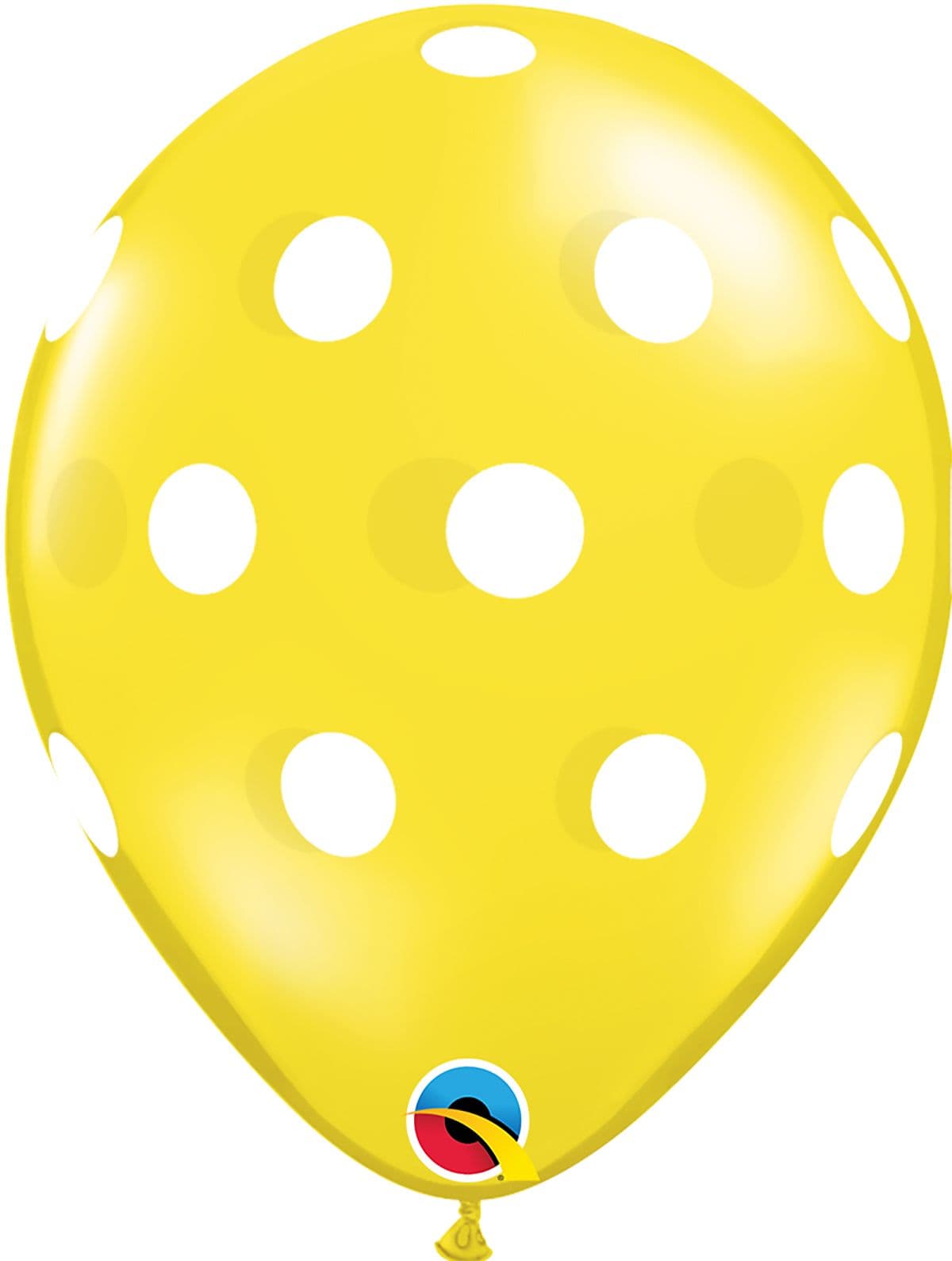 11 INCH LATEX RND JWL AST PRT BIG POLKA DOTS 50CTP