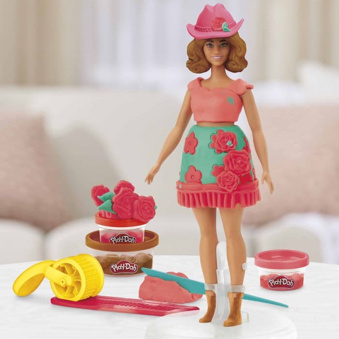 PLAY DOH BARBIE FLORALS AND FRINGE COWBOY