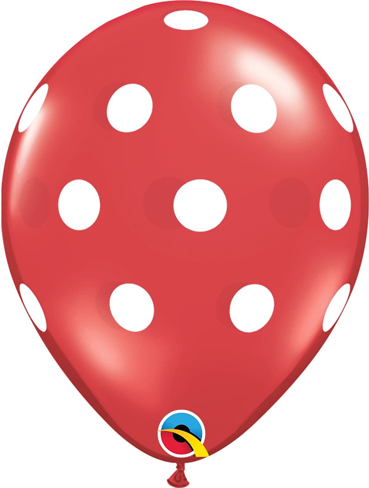 11 INCH LATEX RND JWL AST PRT BIG POLKA DOTS 50CTP