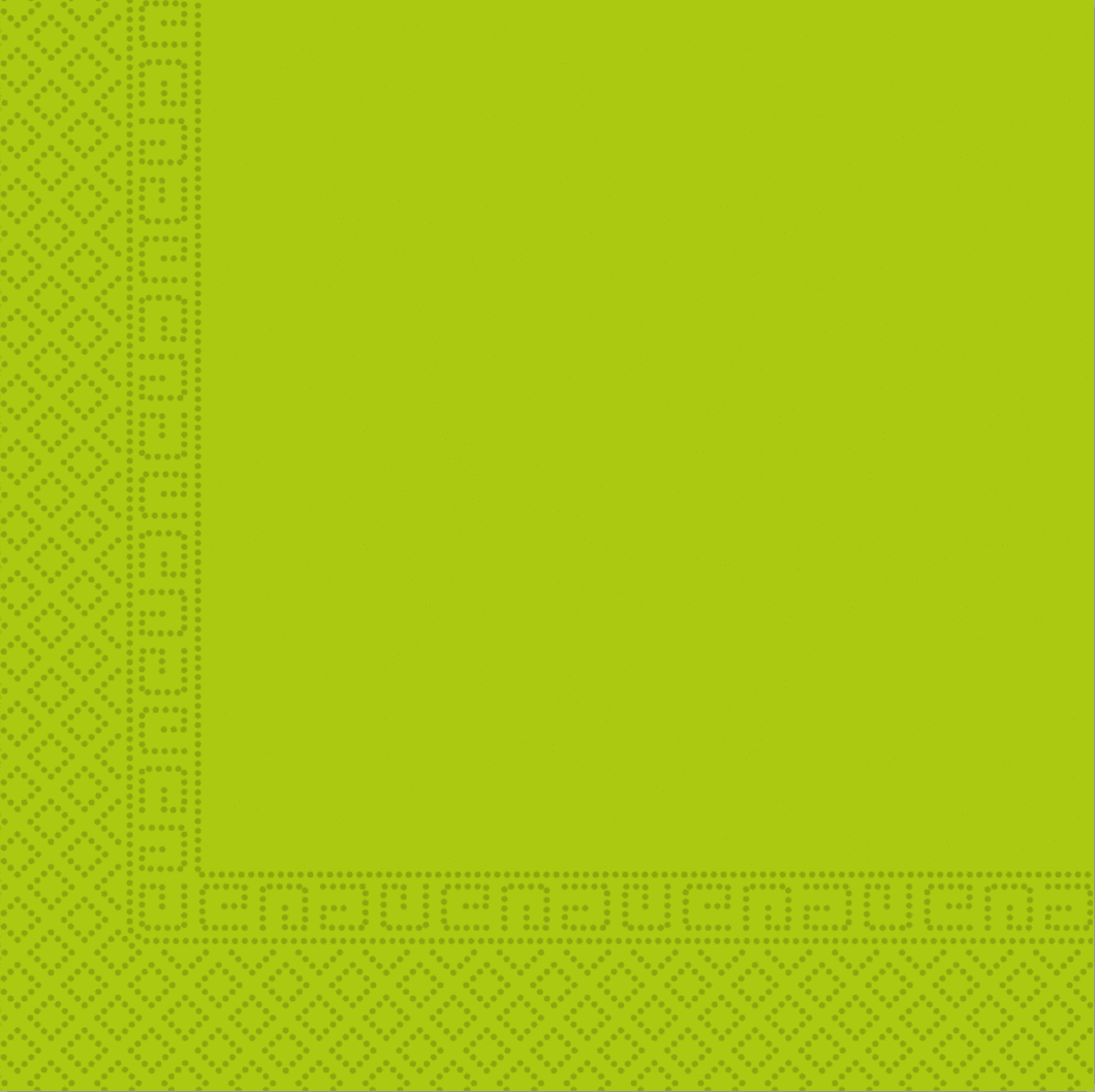 SOLID LIGHT GREEN 3PLY PAPER NAPKINS 33X33CM 20CT