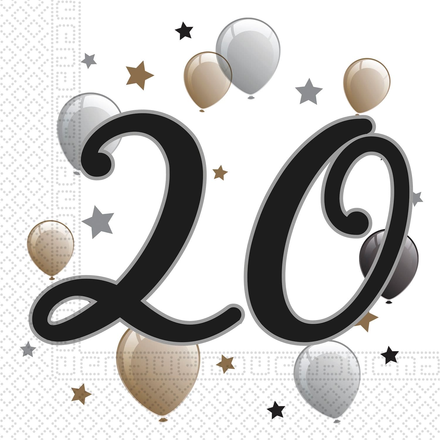MILESTONE HAPPY BIRTHDAY 2PLY NAPKINS 33X33CM 20CT