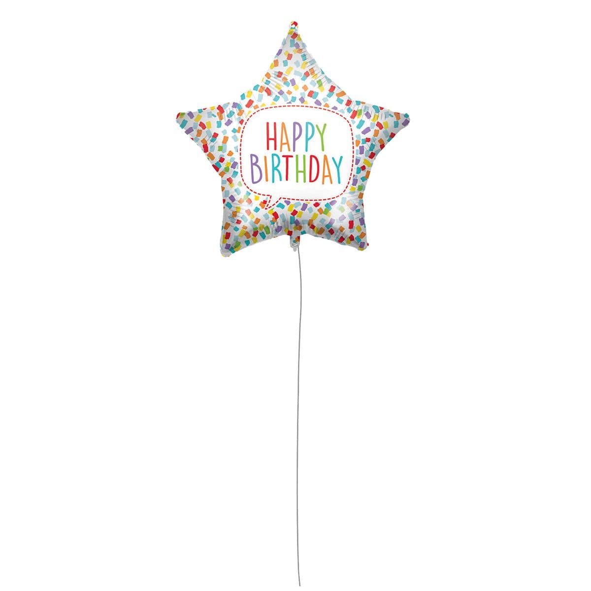 18 INCH AIR-HELIUM FOIL BIRTHDAY BRIGHT STAR 1CTP