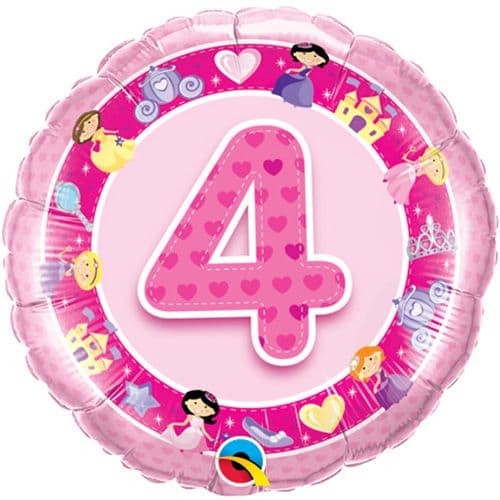 18 INCH FOIL AGE 4 PIN PRINCES RND 1CTP