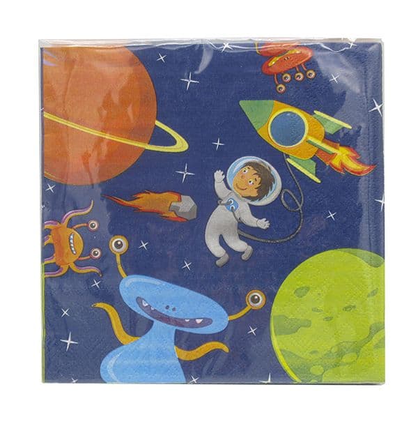 ASTRONAUT TWO PLY PAPER NAPKINS 33X33CM 20CT