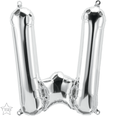 34 INCH FOIL SILVER LETTER W 1CTP