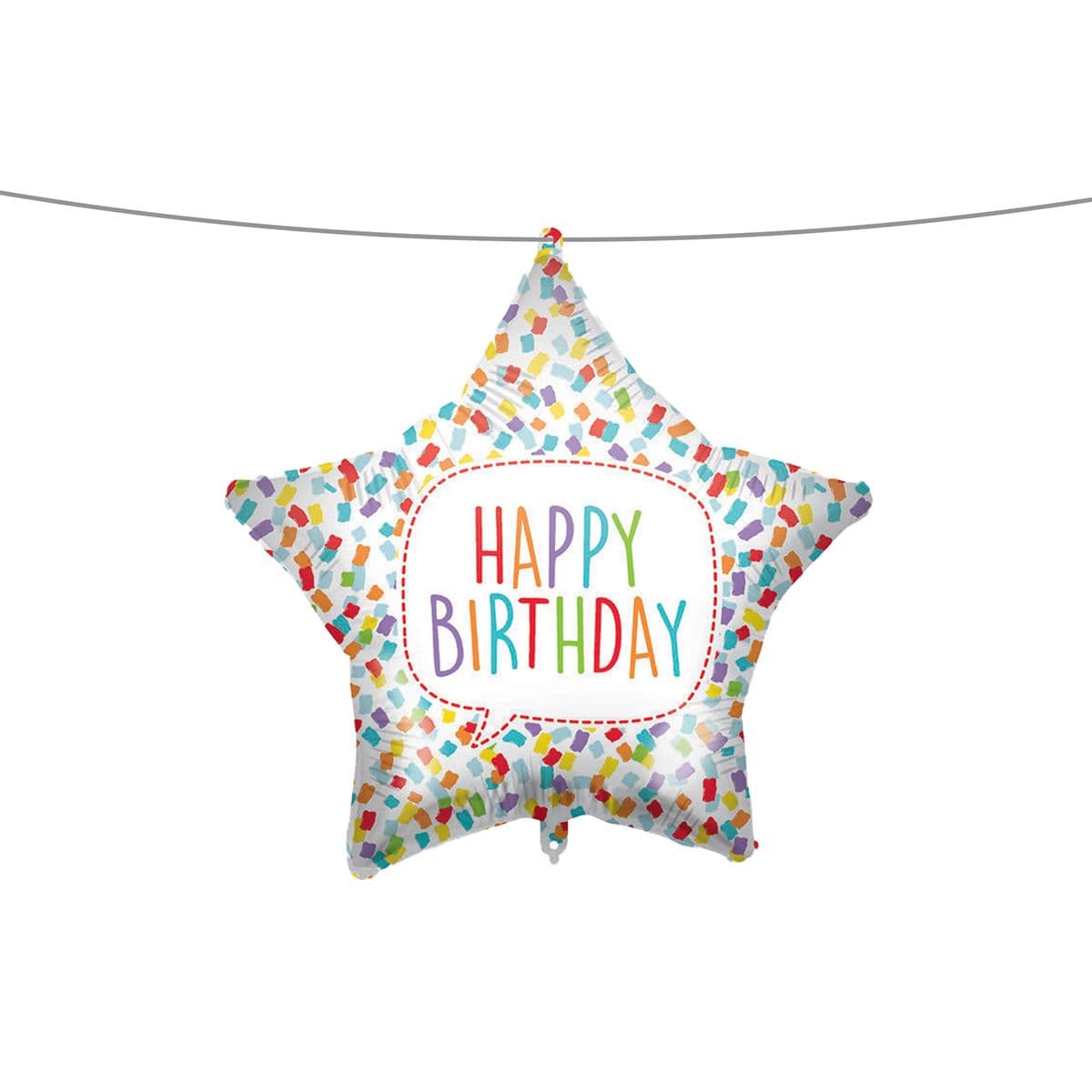 18 INCH AIR-HELIUM FOIL BIRTHDAY BRIGHT STAR 1CTP