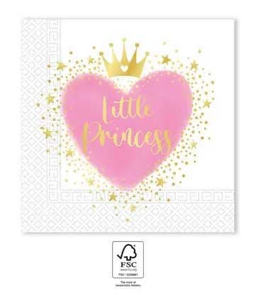 MY LITTLE PRINCESS 2PLY NAPKINS 33X33CM 20CT