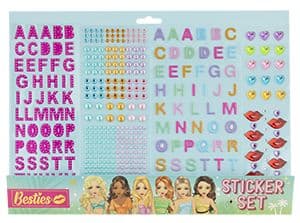 Bestie Stickers Set Pearl N Puffy Stickers