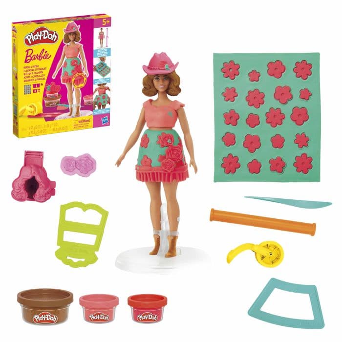 PLAY DOH BARBIE FLORALS AND FRINGE COWBOY