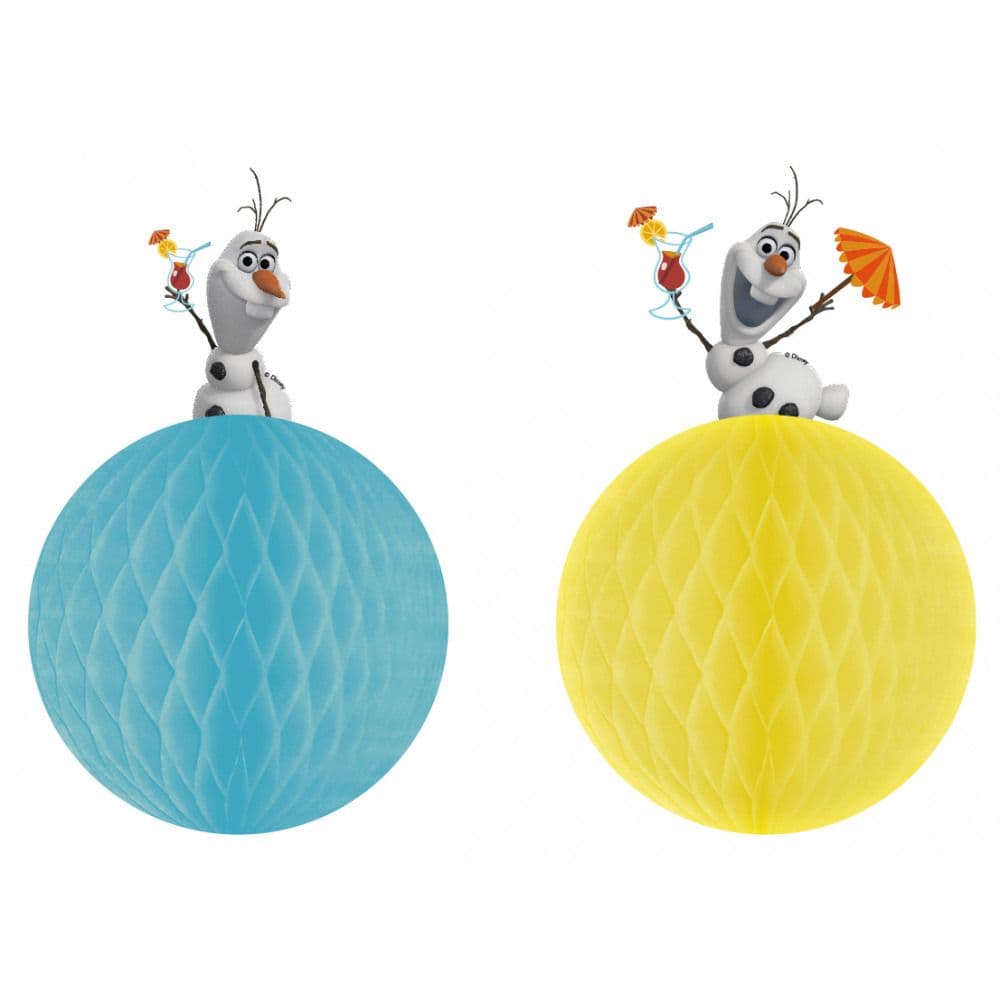 Olaf Summer Honeycomb Decorations 2ct