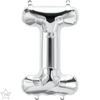 34 INCH FOIL SILVER LETTER I 1CTP