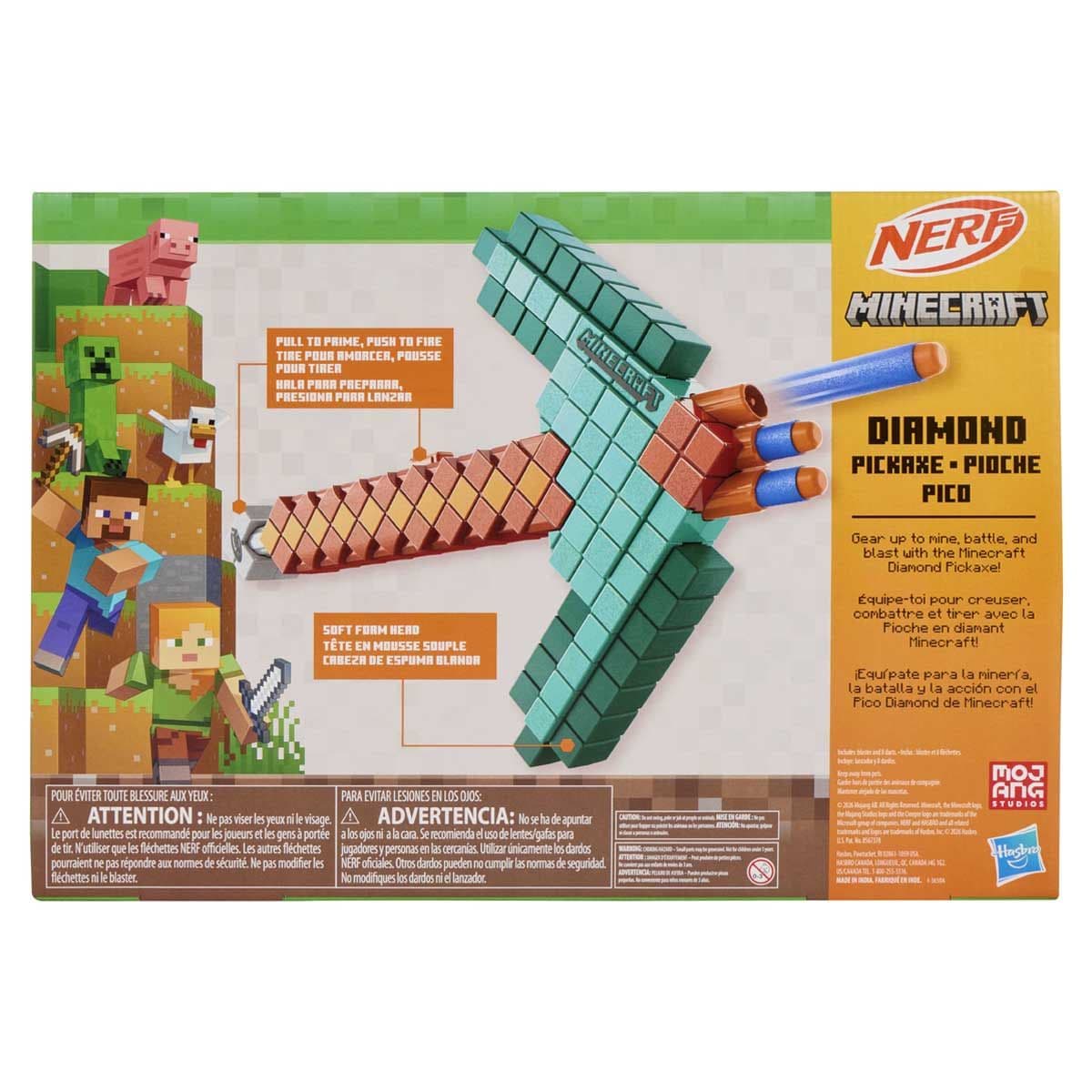 NERF MINECRAFT DIAMOND PICKAXE