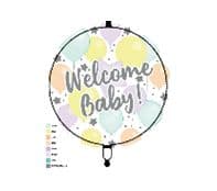 18 INCH AIR-HELIUM FOIL WELCOME BABY 1CTP