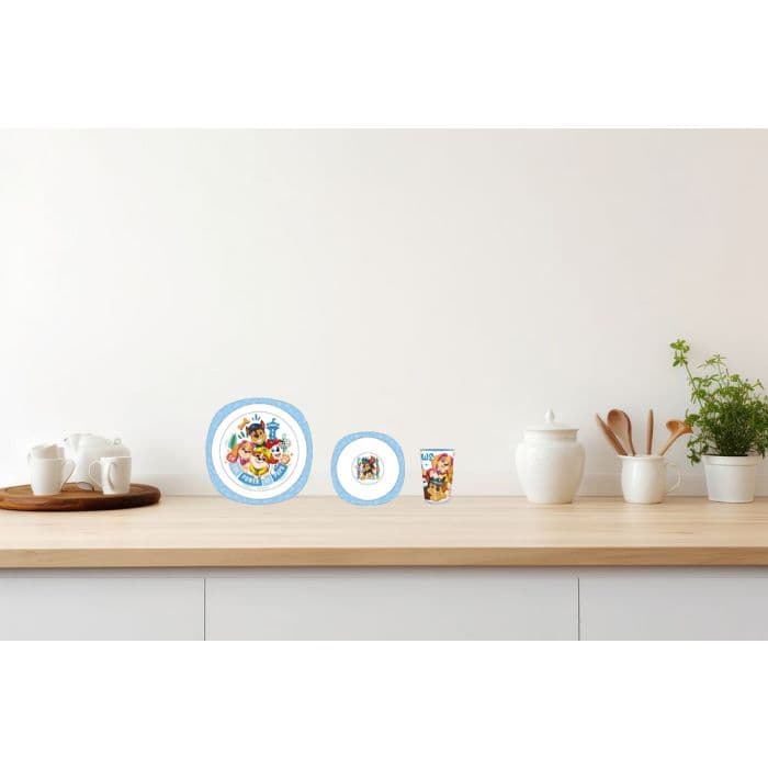 Paw Patrol Power Pups Shaped Plate