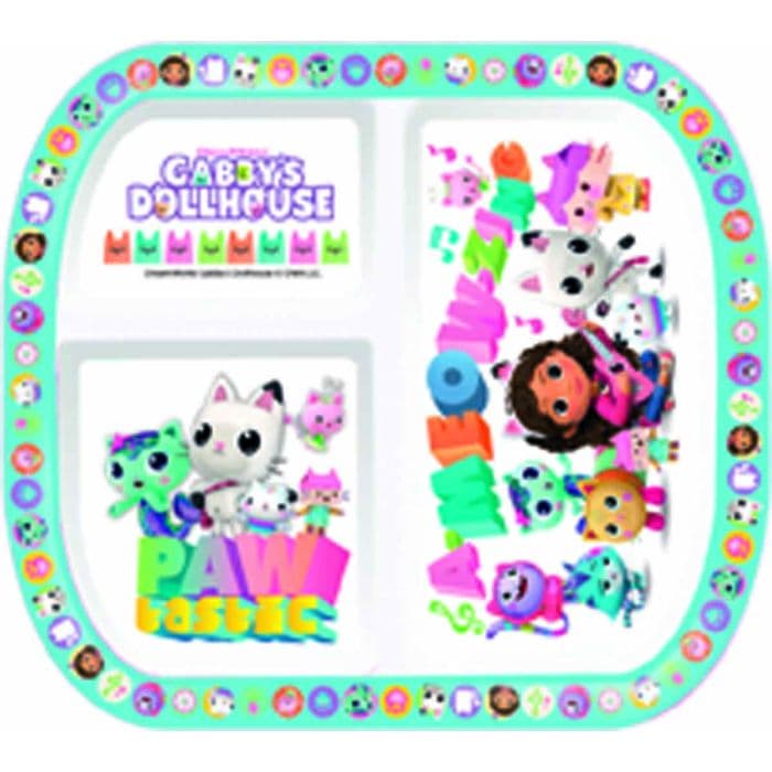 Gabbys Dollhouse Divided Plate