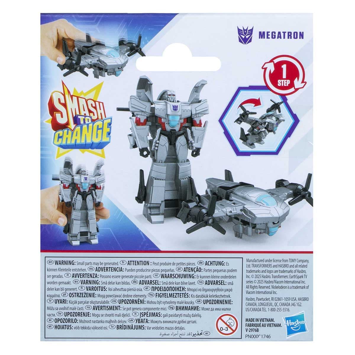 TRANSFORMERS EARTHSPARK 1 STEP SMASH MEGATRON