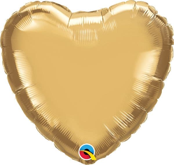 18 INCH FOIL HRT CHROME GOLD 1CTP