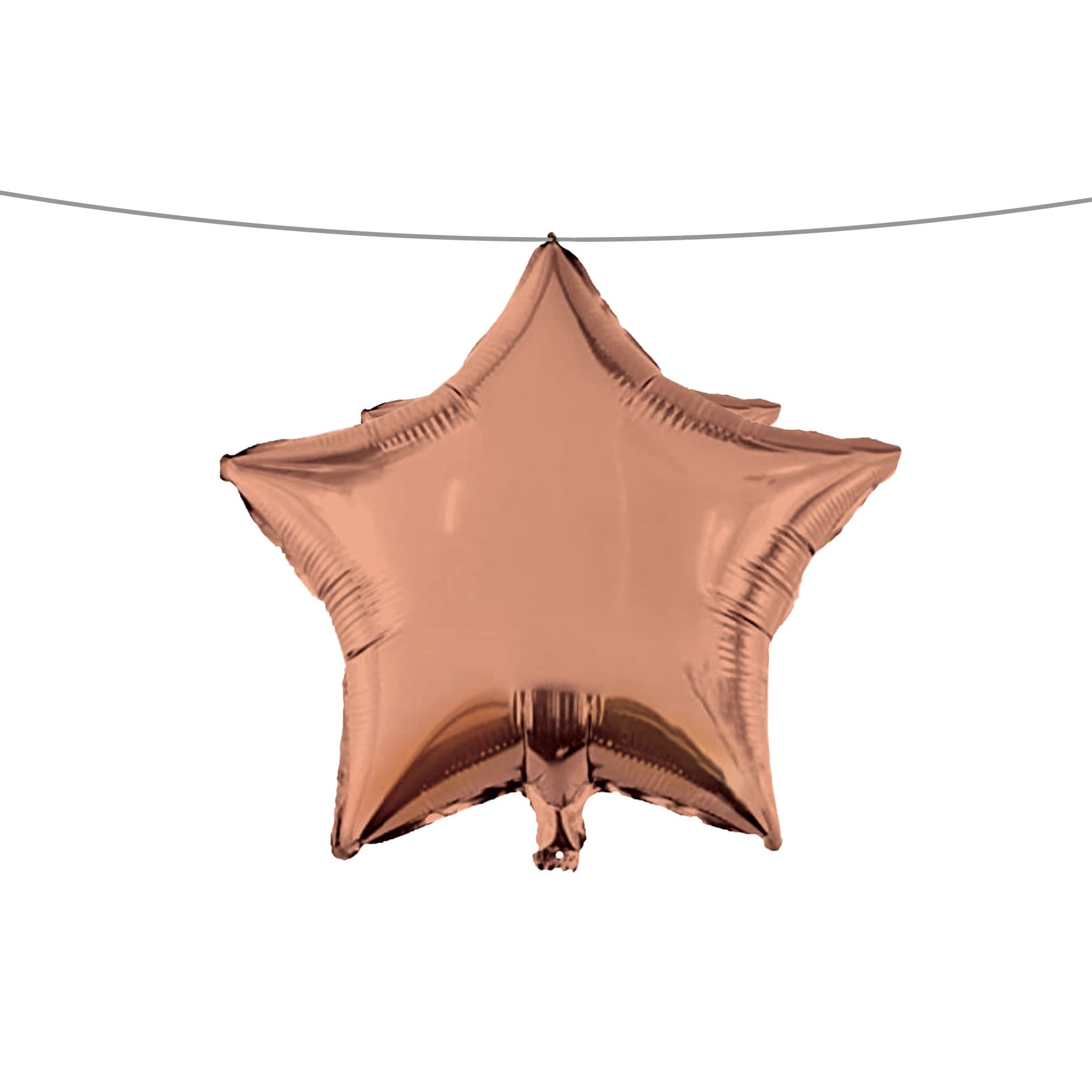 18 INCH AIR-HELIUM FOIL ROSE GOLD STAR 1CTP