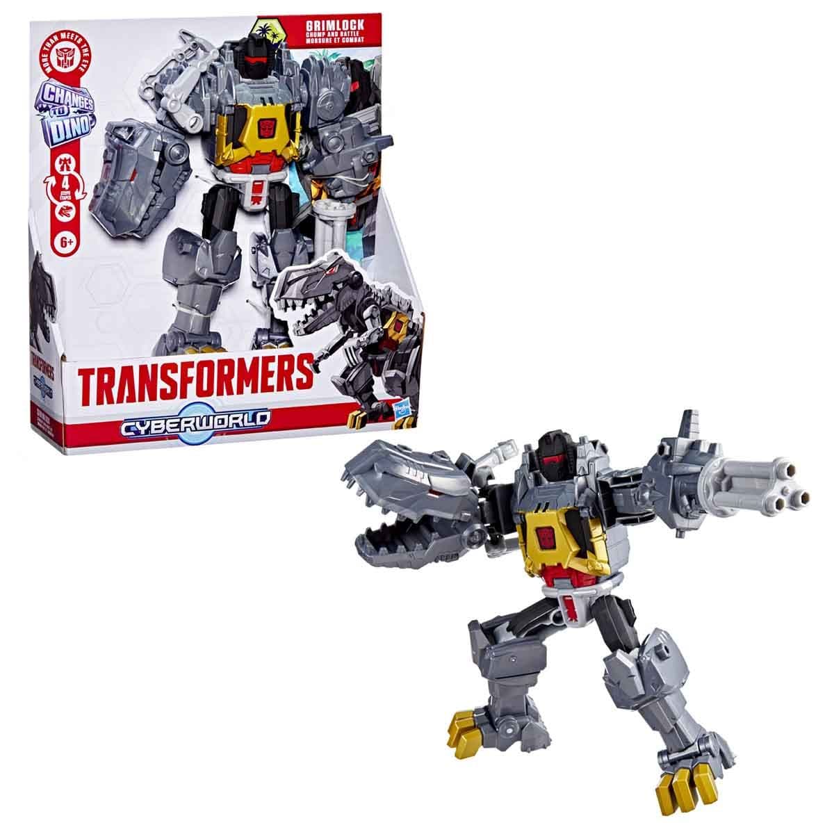 TRANSFORMERS CYBERWORLD CHOMP AND BATTLE GRIMLOCK