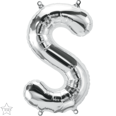 34 INCH FOIL SILVER LETTER S 1CTP