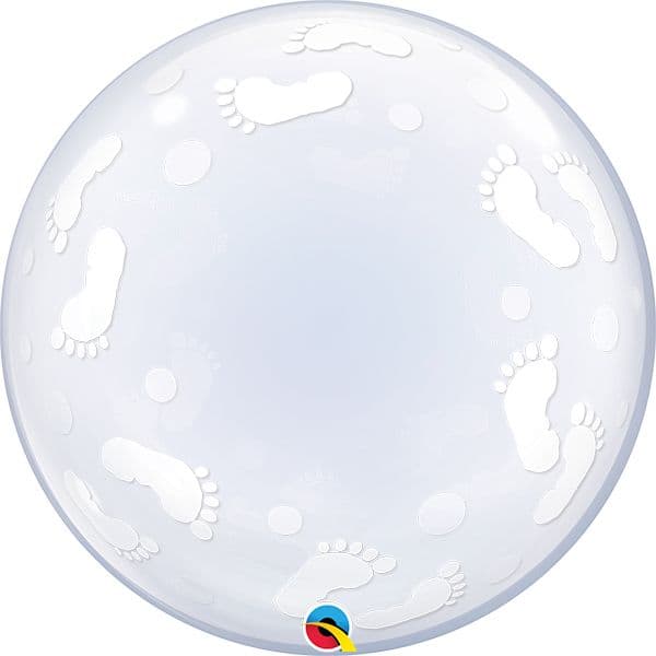 24 INCH DECO BUBBLE BABY FOOTPRINTS 1CTP