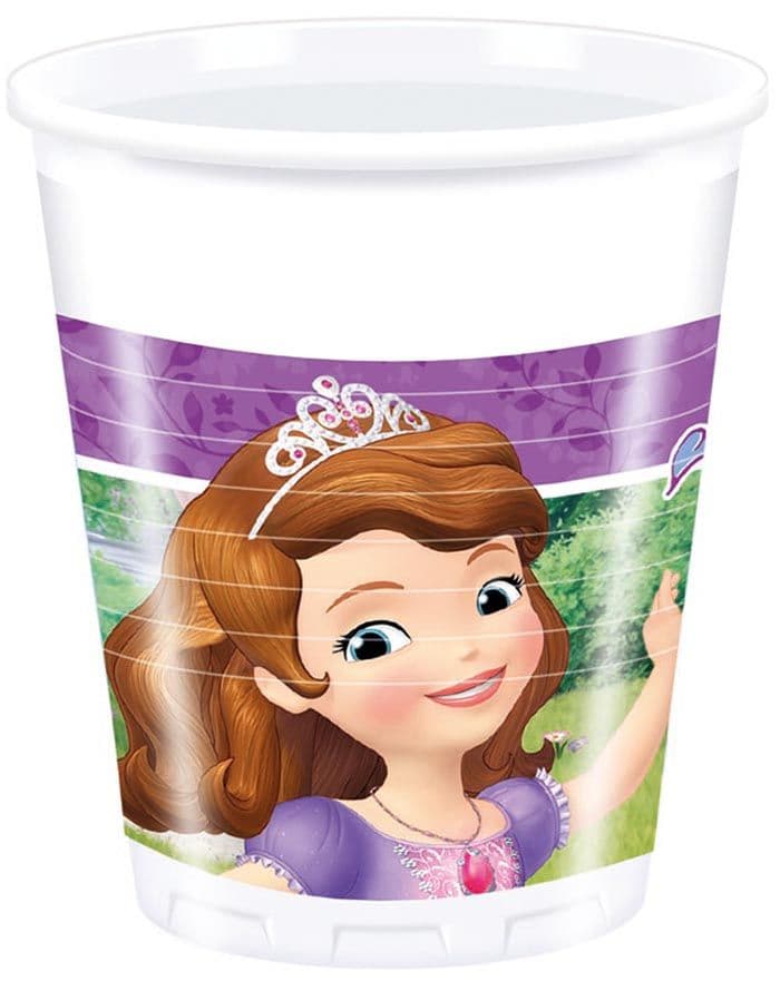 SOFIA MYSTIC ISLES PLASTIC CUPS 200ML 8CT