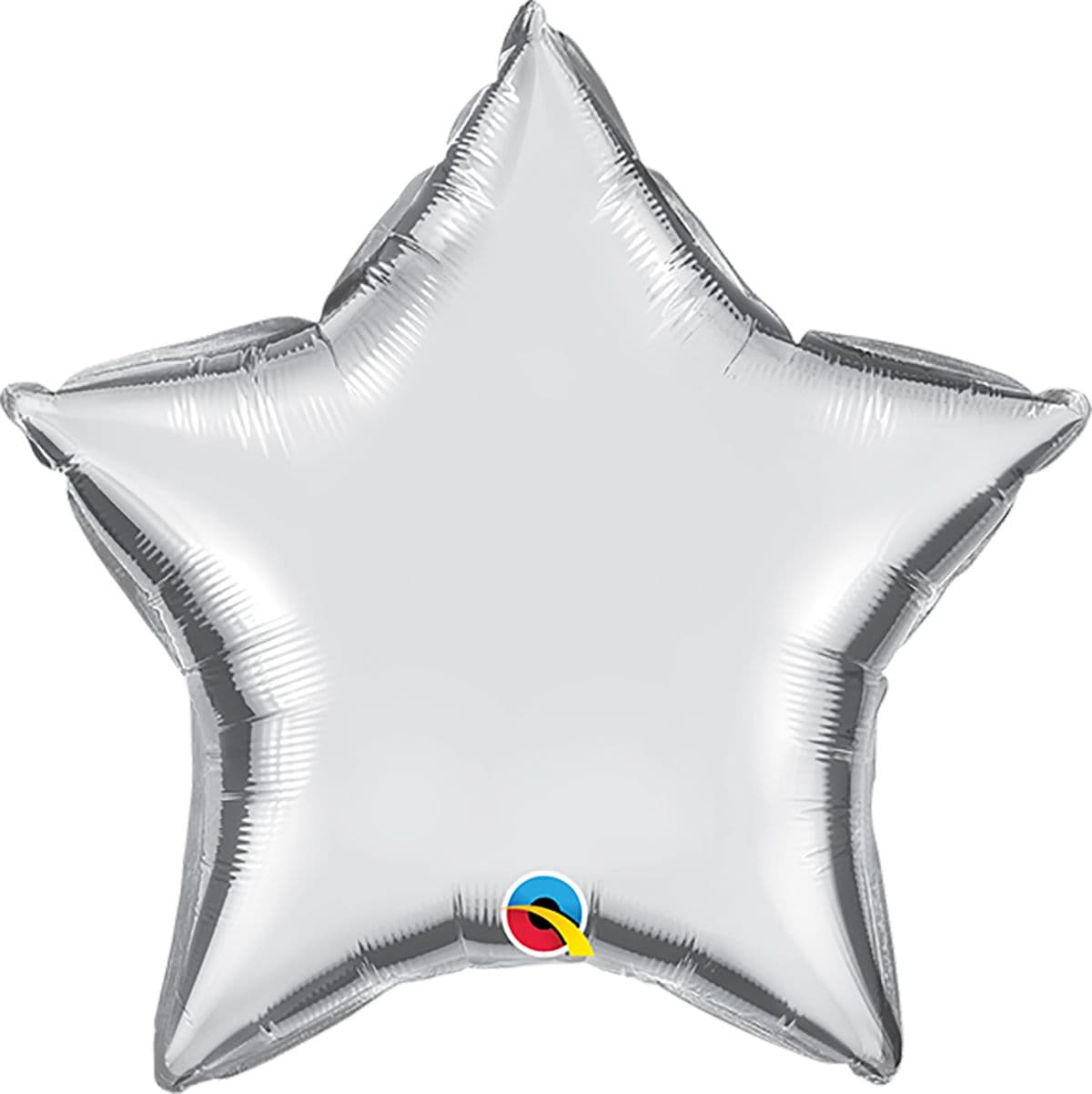 9 INCH FOIL PLAIN SILVER STAR 1CTL